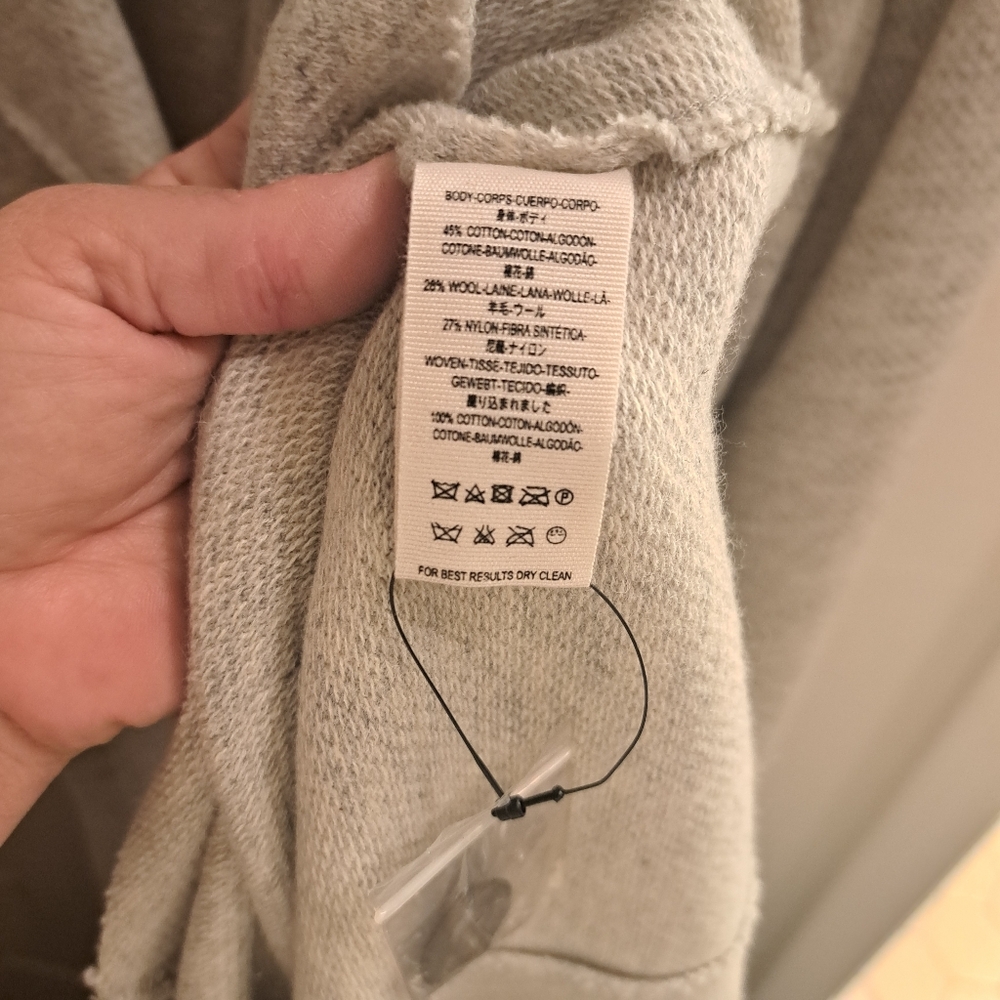Free People Gray Button-Down Women's Dress Jacket - Picture 5 of 6